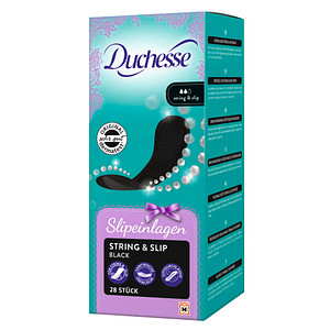 Duchesse Slipeinlagen String & Slip Black für Slip, String, 28 St.