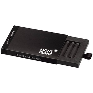 MONTBLANC Mystery Black Tintenpatronen für Füller schwarz 8 St.