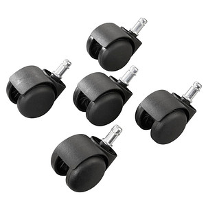 Stuhlrollen für Teppichböden, 5 St.