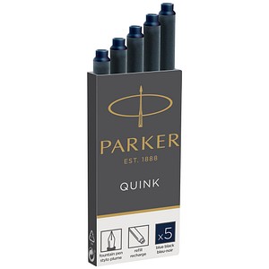 PARKER 1950384 Tintenpatronen für Füller blau-schwarz 5 St.