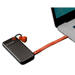 verbatim Pocket 2 TB externe SSD-Festplatte rot, schwarz