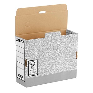 Bankers Box Archivboxen Bankers Box grau 11,1 x 32,7 x 26,5 cm, 10 St.