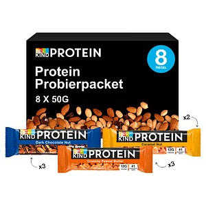 BE-KIND Protein 12,0 g Probierpaket Proteinriegel 8 x 50 g Riegel