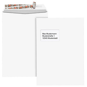 dots Versandtaschen Enduro DIN C4 mit Fenster weiß 100 St.