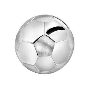 ZILVERSTAD Spardose Fußball silber, 1 St.