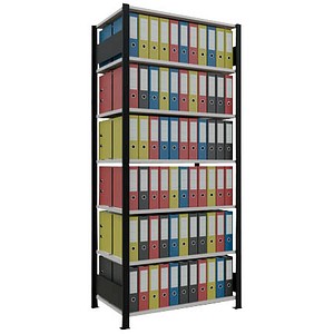 SCHULTE Schwerlastregal MULTIplus 150 36049-S schwarz/lichtgrau 100,0 x 60,0 x 230,0 cm