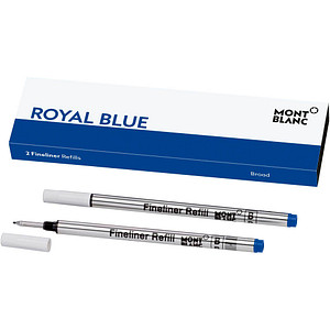 MONTBLANC Royal Blue Finelinerminen blau 0,8 mm, 2 St.