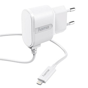 hama Ladekabel mit Adapter weiß, Kabellänge: 1,0 m, 5 Watt