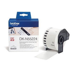 brother Endlospapierrolle für Etikettendrucker DK-N55224 weiß, 54,0 mm, 1 x 1 Etiketten