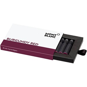 MONTBLANC Tintenpatronen für Füller Burgundy Red burgunderrot, 8 St.
