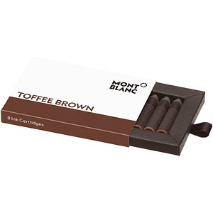 MONTBLANC Tintenpatronen für Füller Toffee Brown karamellbraun, 8 St.