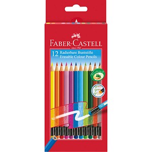 FABER-CASTELL Buntstifte farbsortiert, 12 St.