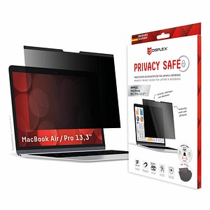 DISPLEX® Privacy Safe magnetische 2-Wege Display-Blickschutzfolie für Apple MacBook Air 13,3', MacBook Pro 13,3''