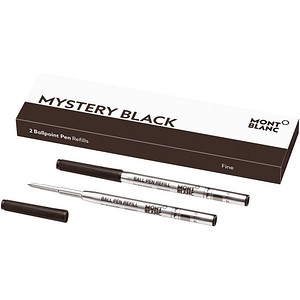 MONTBLANC Mystery Black Kugelschreibermine F schwarz, 2 St.