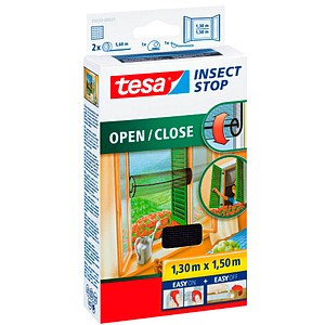 tesa Fliegengitter INSECT STOP OPEN/CLOSE anthrazit 1,3 x 1,5 m