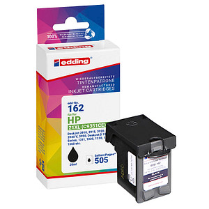 edding EDD-162 schwarz Druckerpatrone kompatibel zu HP 21XL (C9351AE)