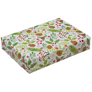 JUNG SCHÖNER VERPACKEN Geschenkpapier Vermont Ilexbeeren mehrfarbig, 20,0 m