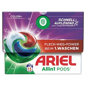 ARIEL COLOR+ Allin1 PODS Waschmittel Caps, 15 St.