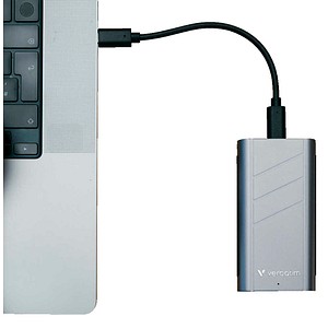 verbatim TurboMetal 1 TB externe SSD-Festplatte silber