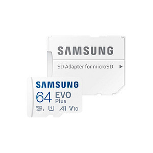 SAMSUNG Speicherkarte microSD EVO PLUS (2024), 64 GB, 1 St.