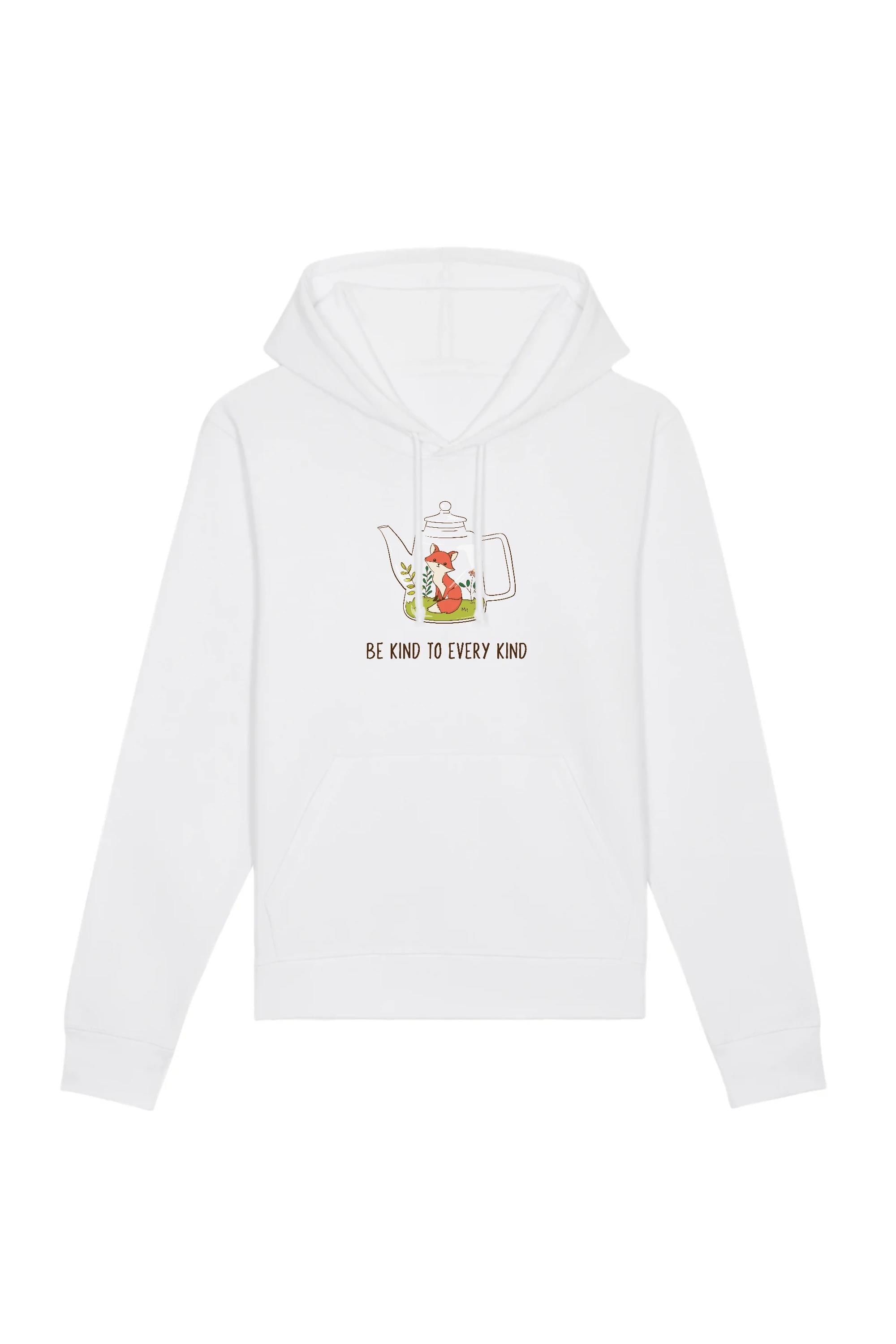 Oat Milk Club Damen vegan Hoodie Be Kind White Be