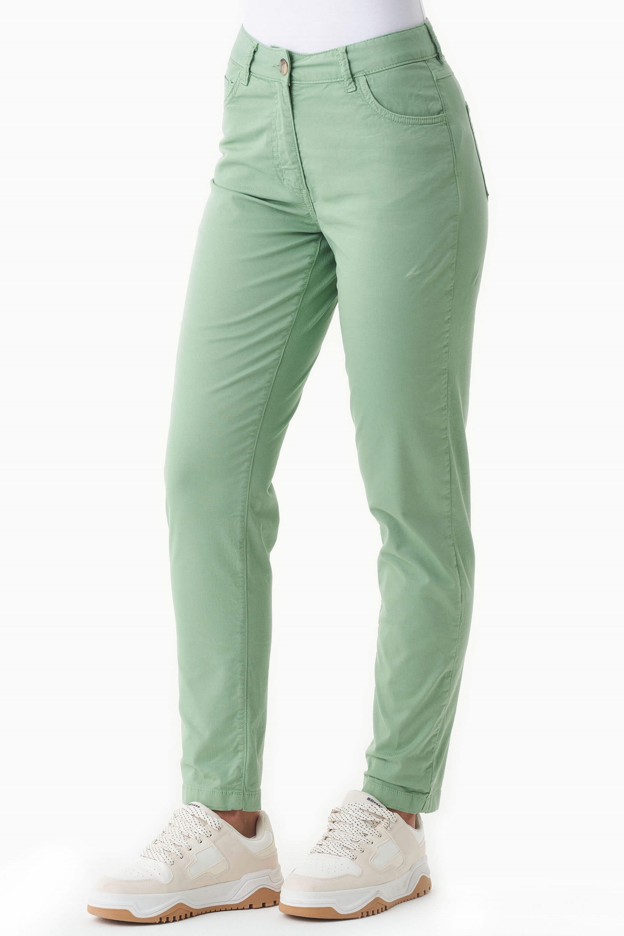 ORGANICATION Damen vegan Jeans Matcha Grün