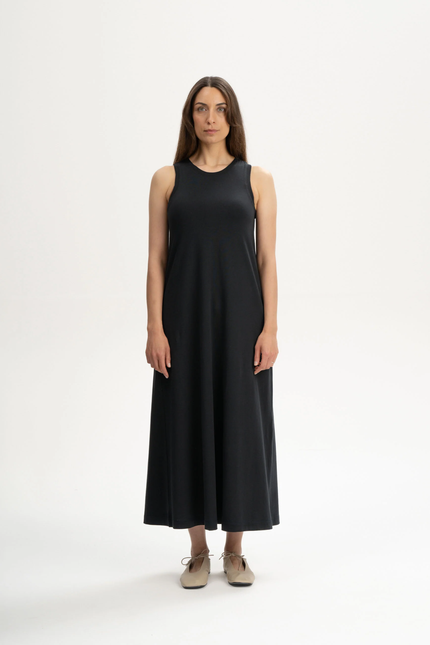 MELA Damen vegan Maxikleid Mahika Schwarz