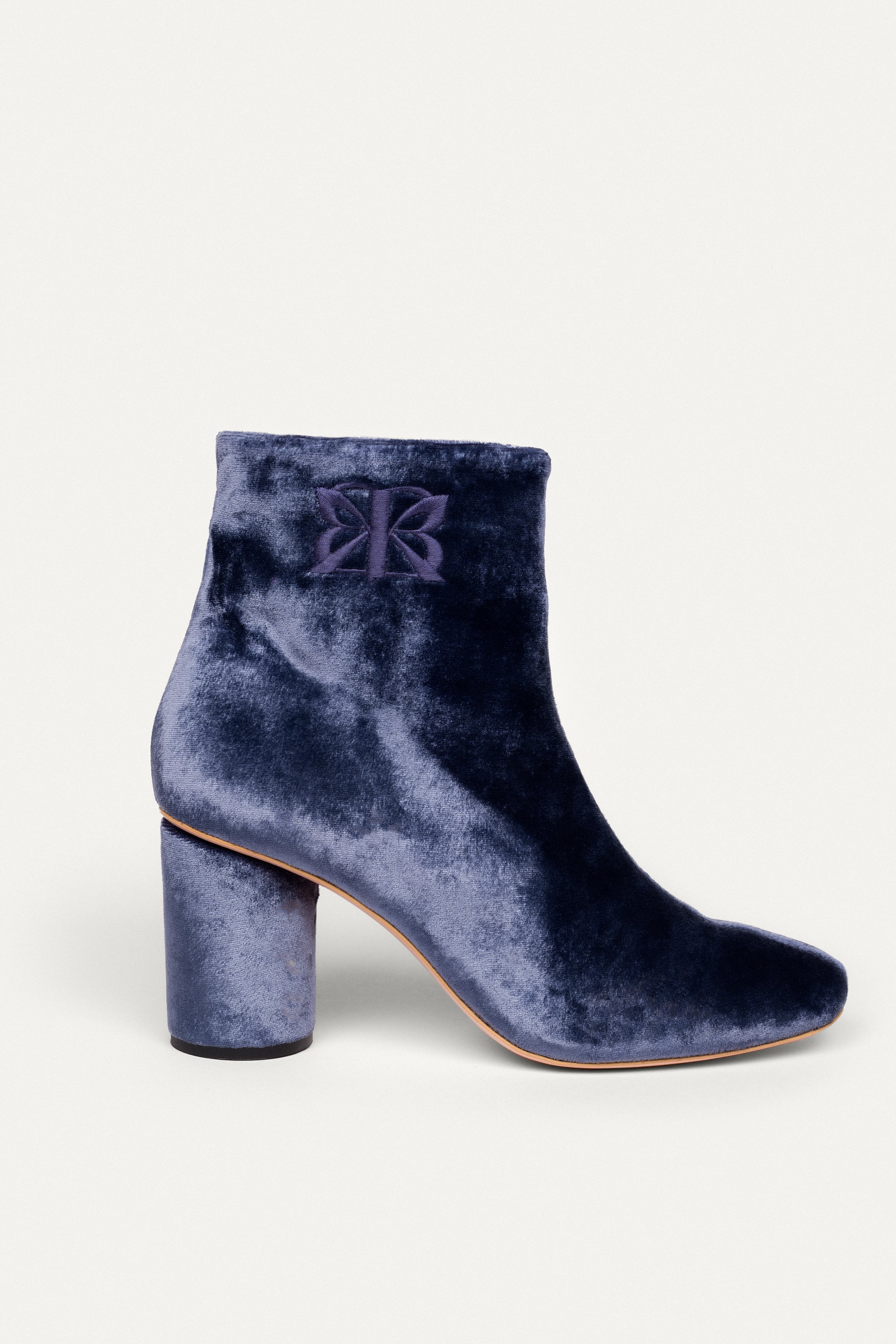 BIKKOU Damen vegan Stiefel Expo In Der Galerie Blau Grau