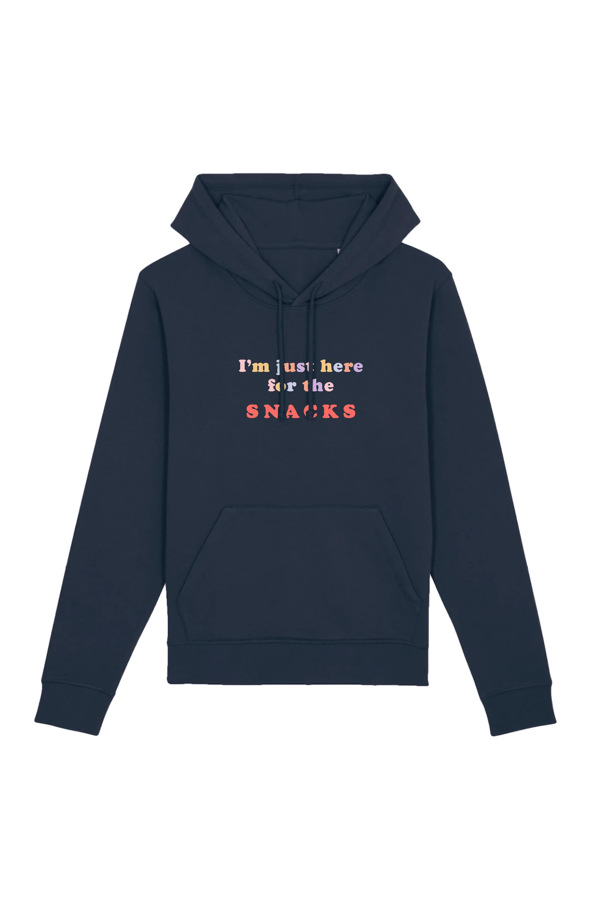 Oat Milk Club Damen vegan Unisex Hoodie Snacks - Schwarz