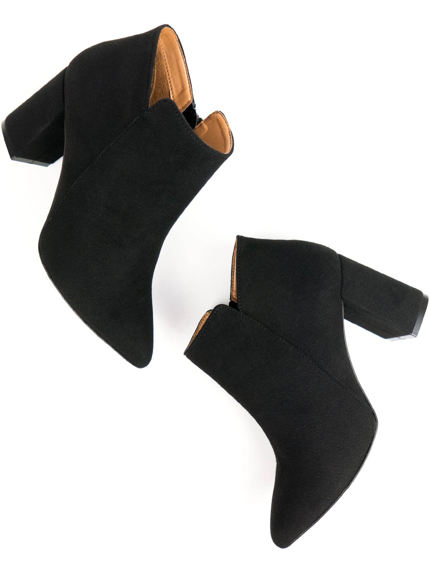 Will's Vegan Store Damen vegan Stiefel Point Toe Schwarz