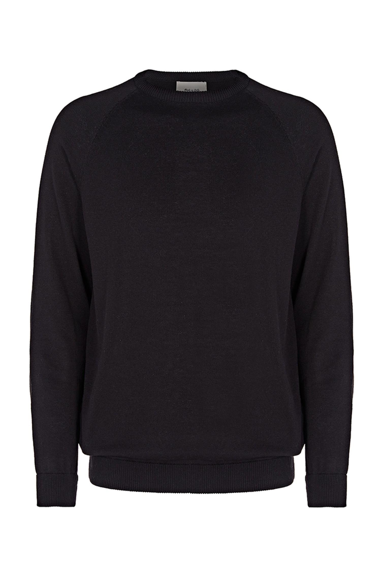 Will's Vegan Store Herren vegan Pullover MaÃŸgeschneidert Schwarz