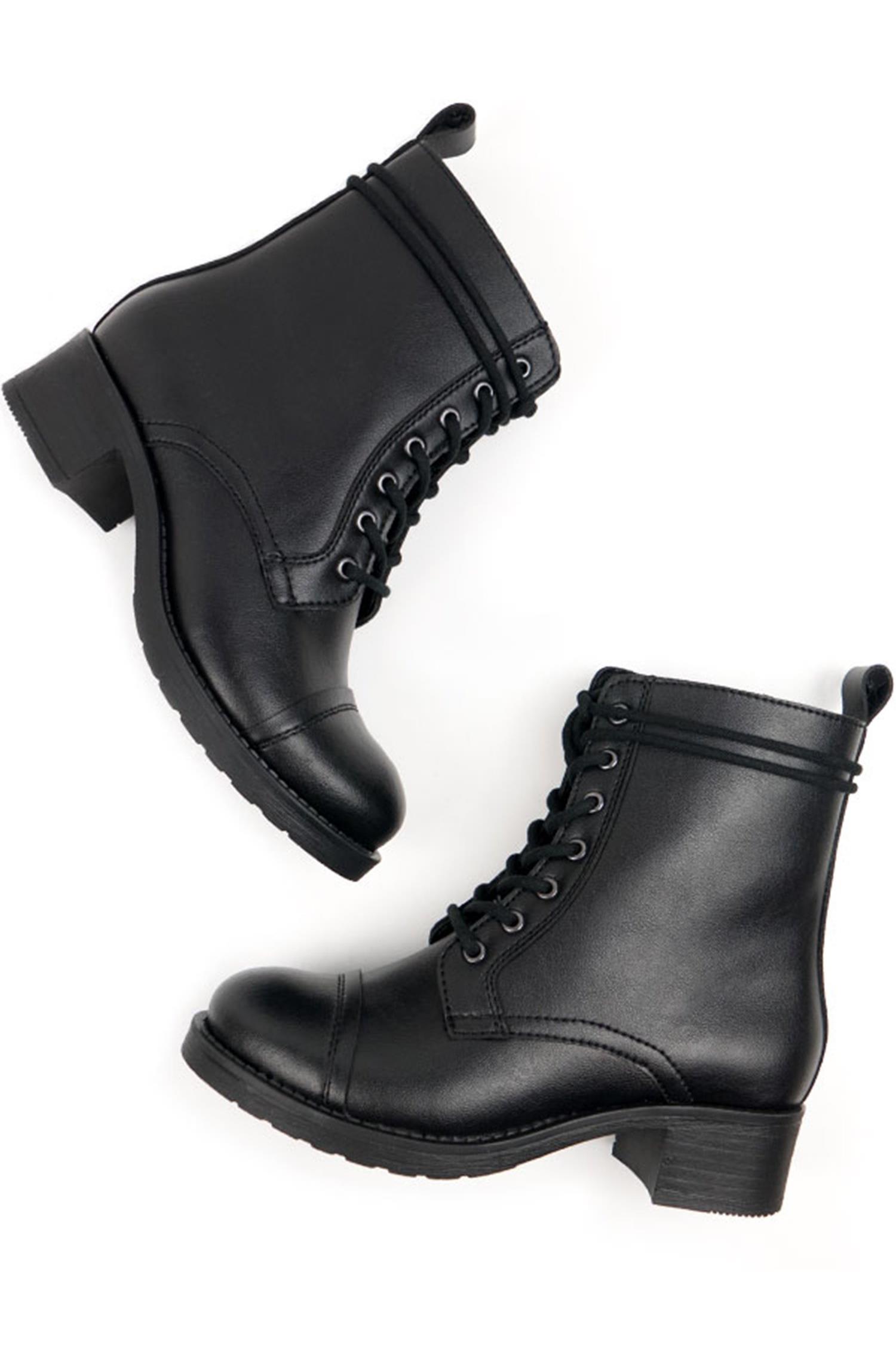 Will's Vegan Store Damen vegan Stiefel Aviator 2 Schwarz