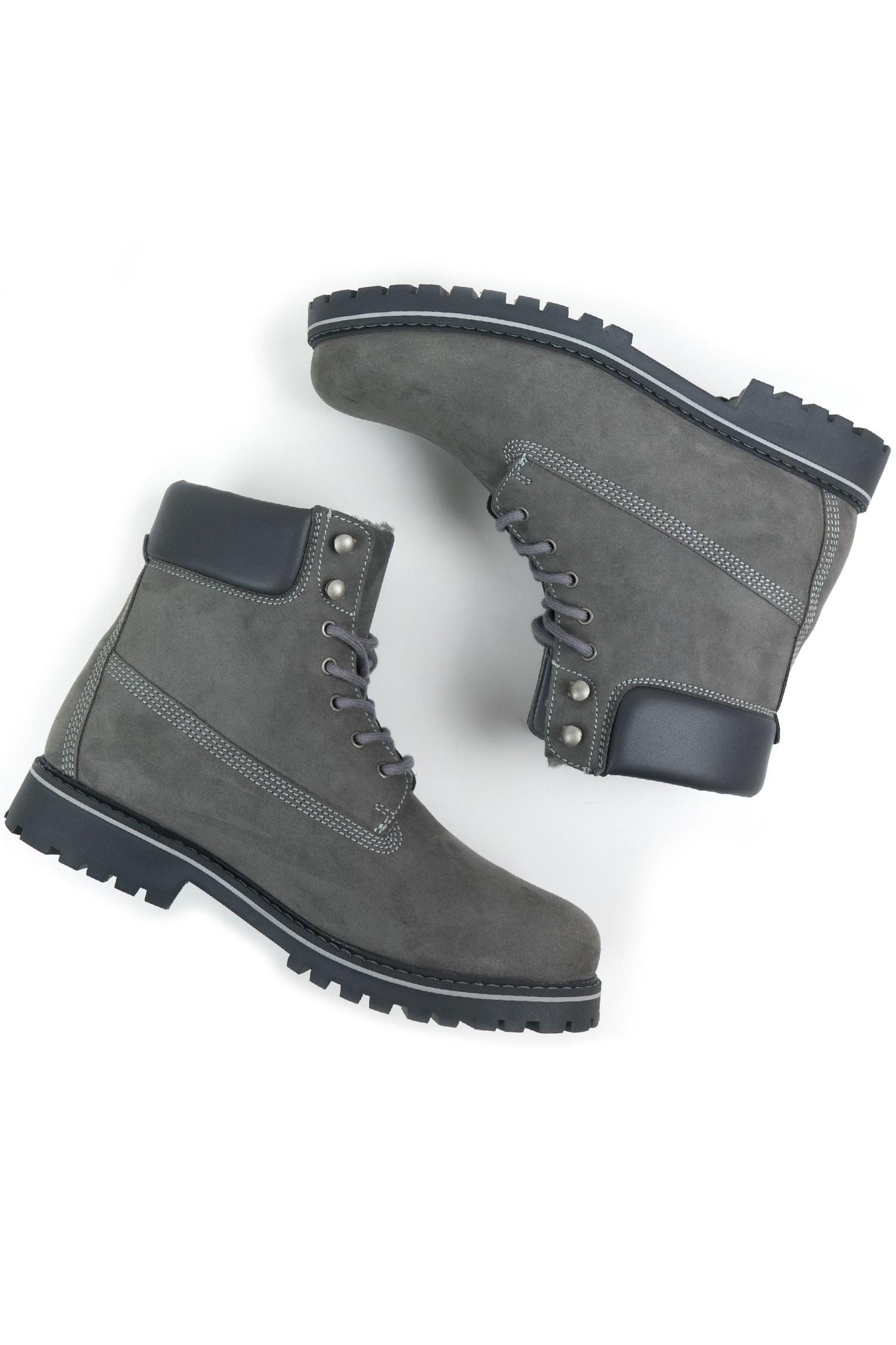 Will's Vegan Store Damen vegan Dock Boots GefÃ¼ttert Grau