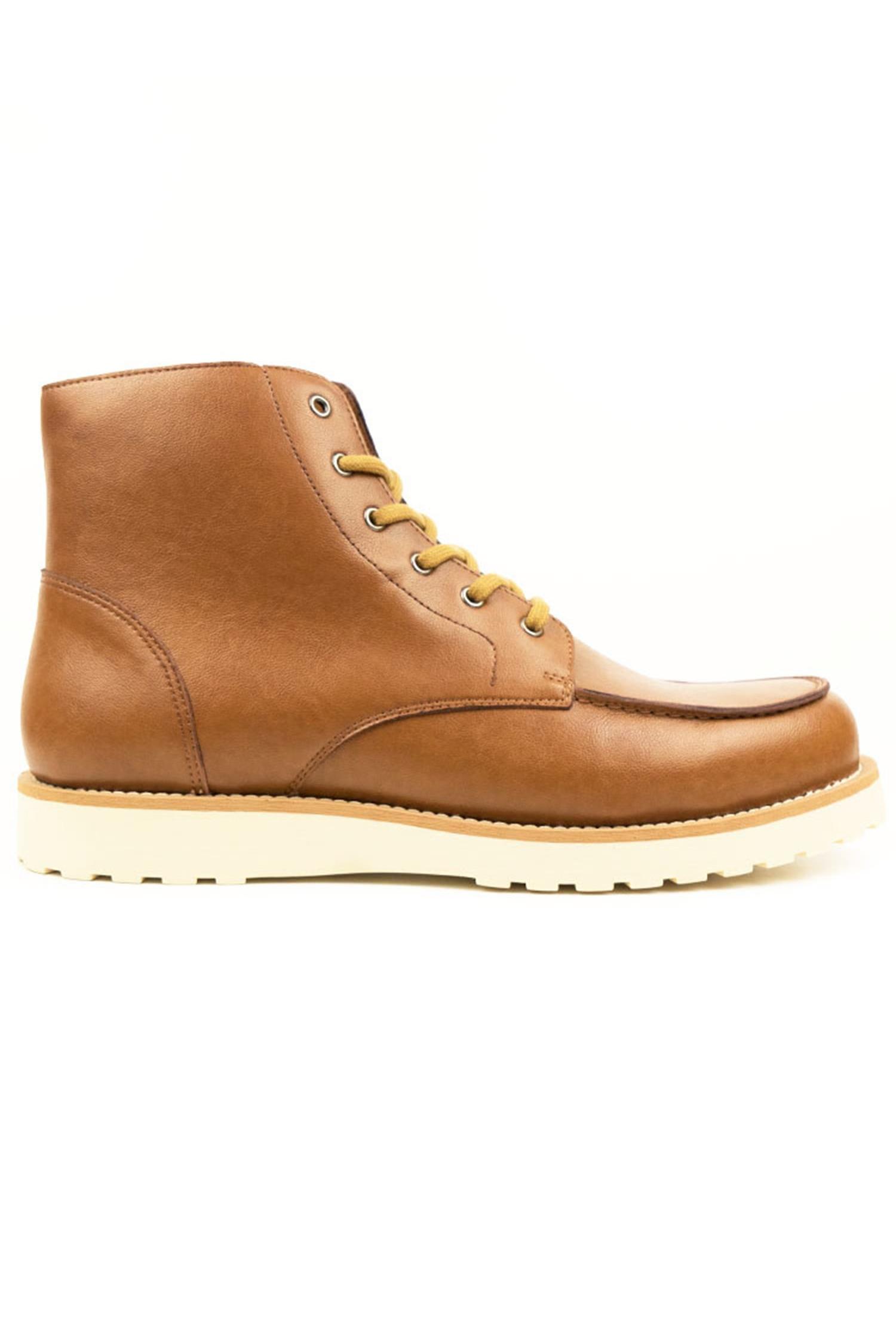 Will's Vegan Store Herren vegan Stiefel Low Rig Braun