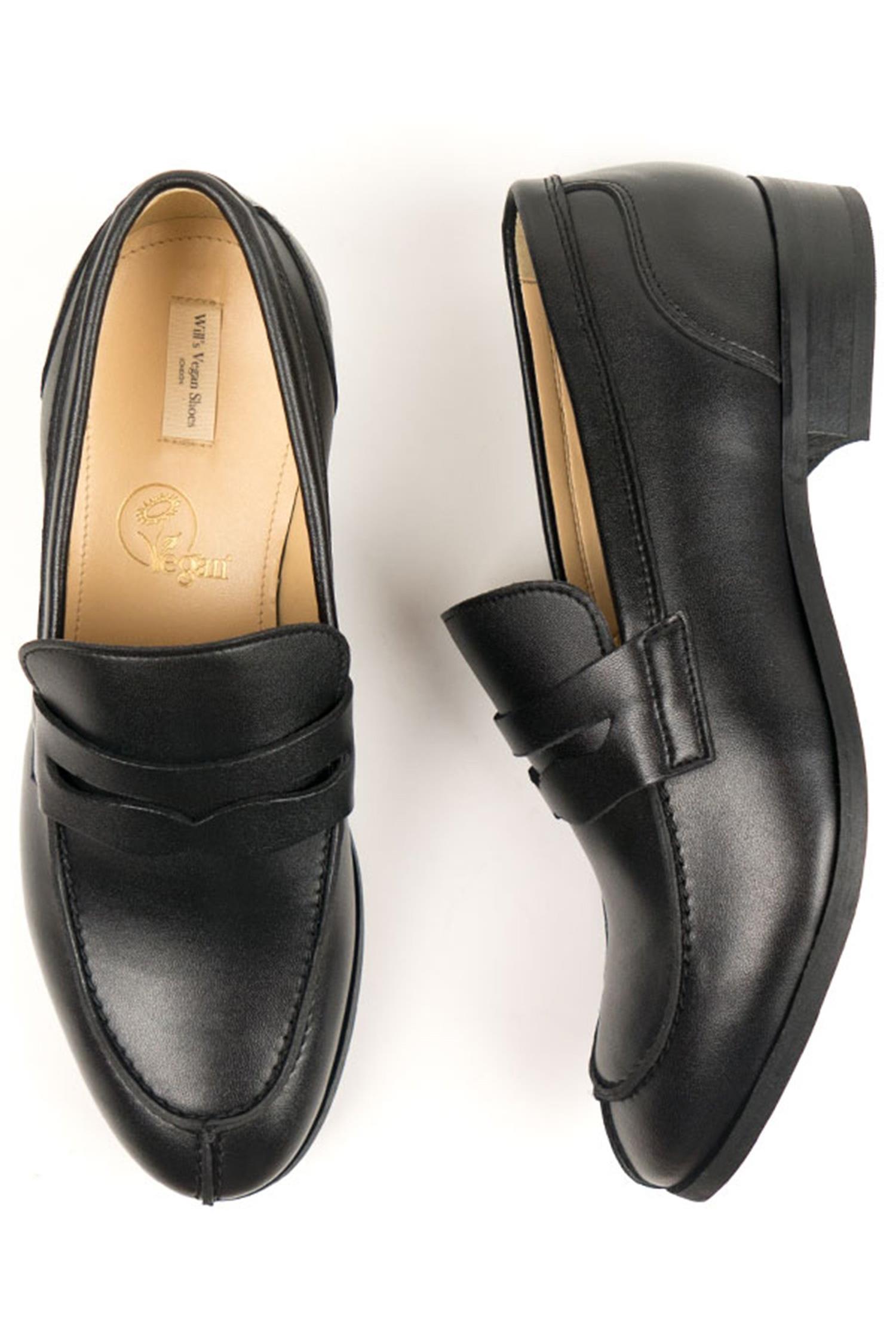 Will's Vegan Store Herren vegan Loafer City Schwarz
