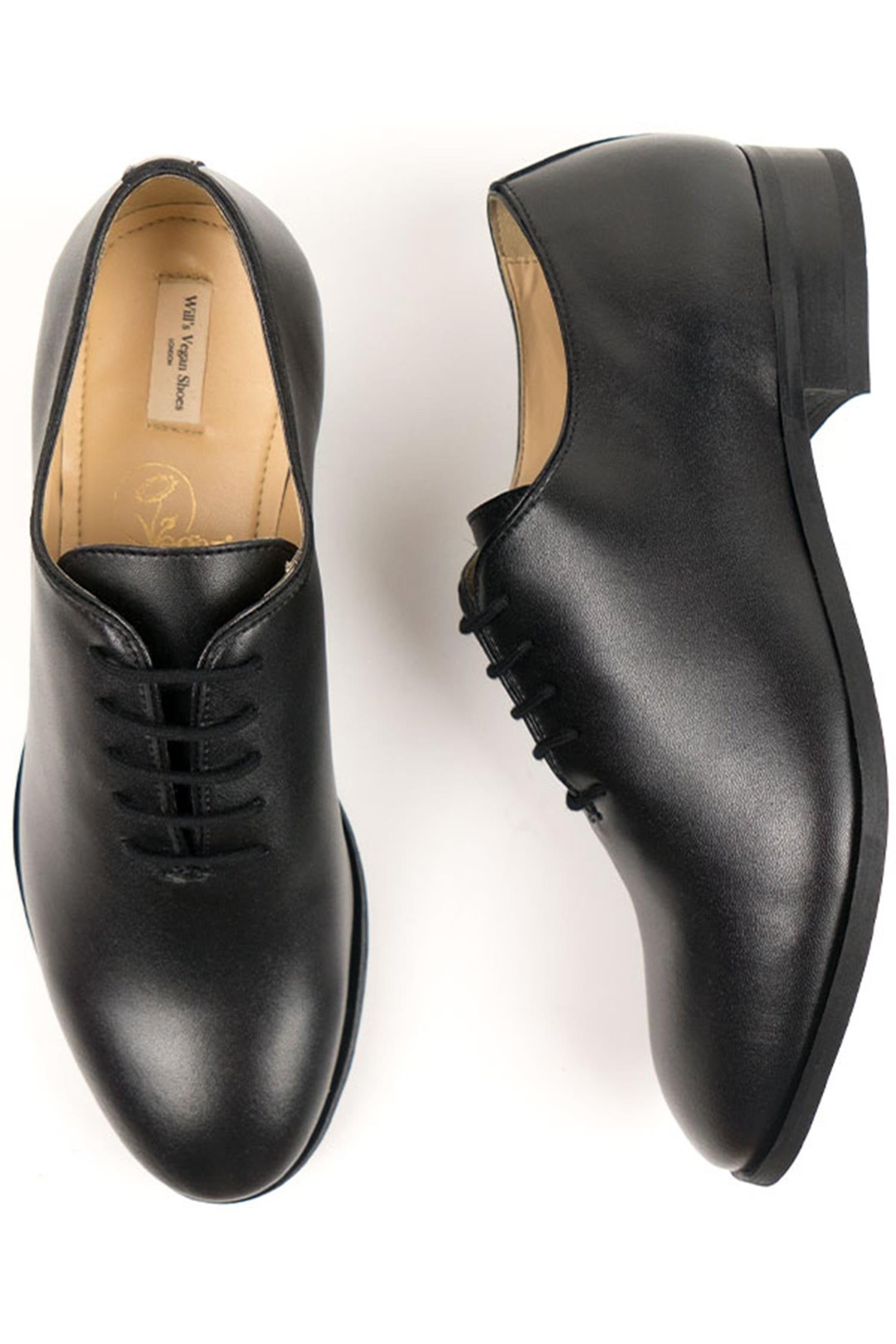 Will's Vegan Store Herren vegan City Oxfords Schwarz