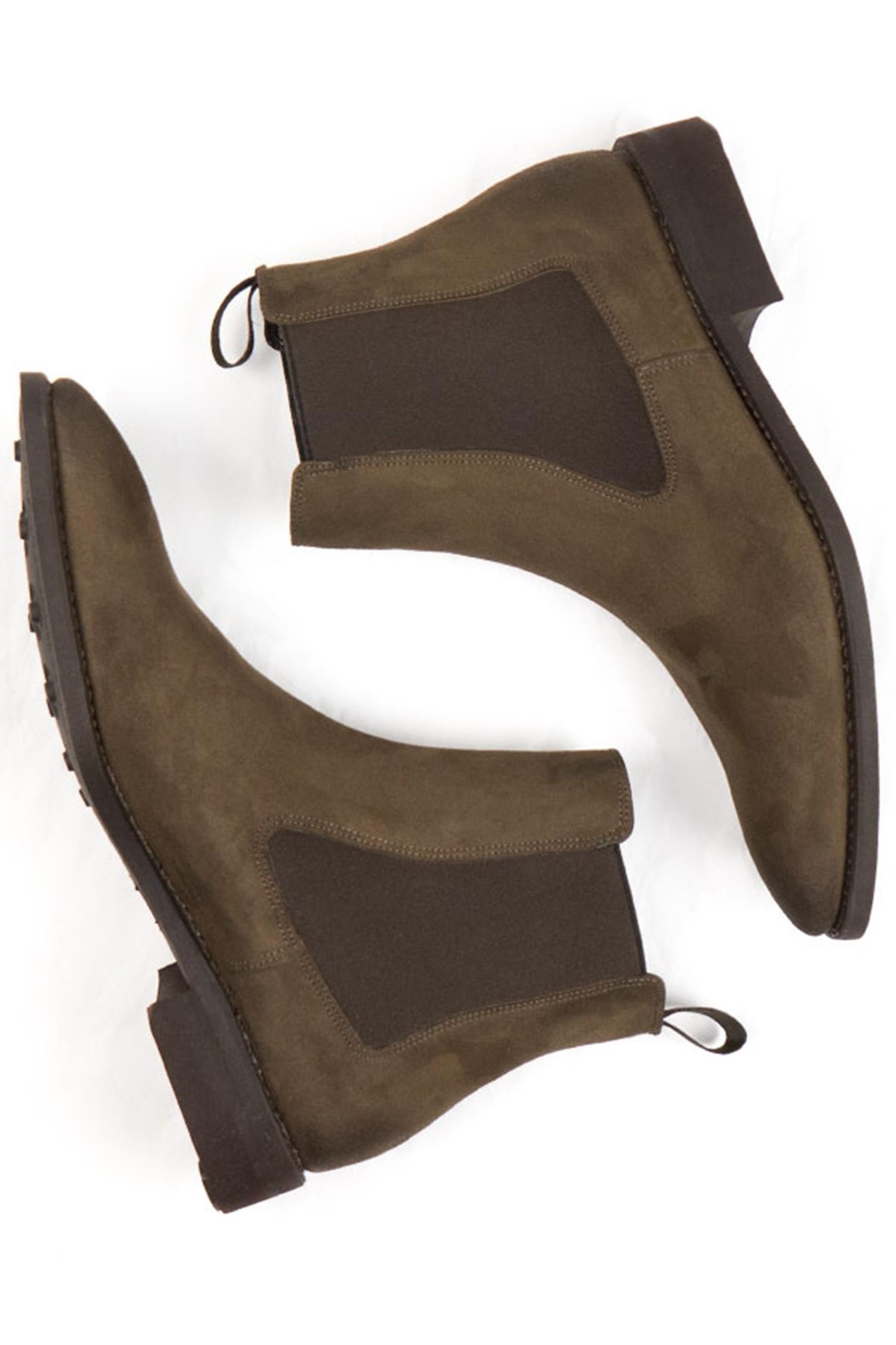 Will's Vegan Store Herren vegan Chelsea Boots Goodyear Welt Dunkelbraun