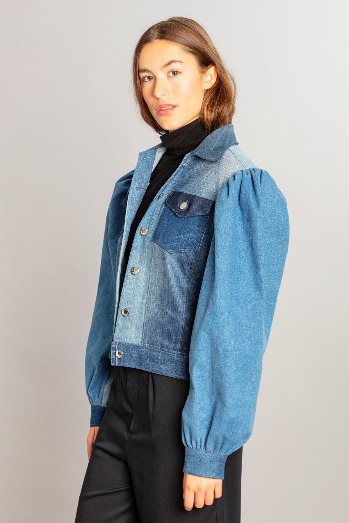 MAHLA Damen vegan Wiederverwendete Jeansjacke Dagny