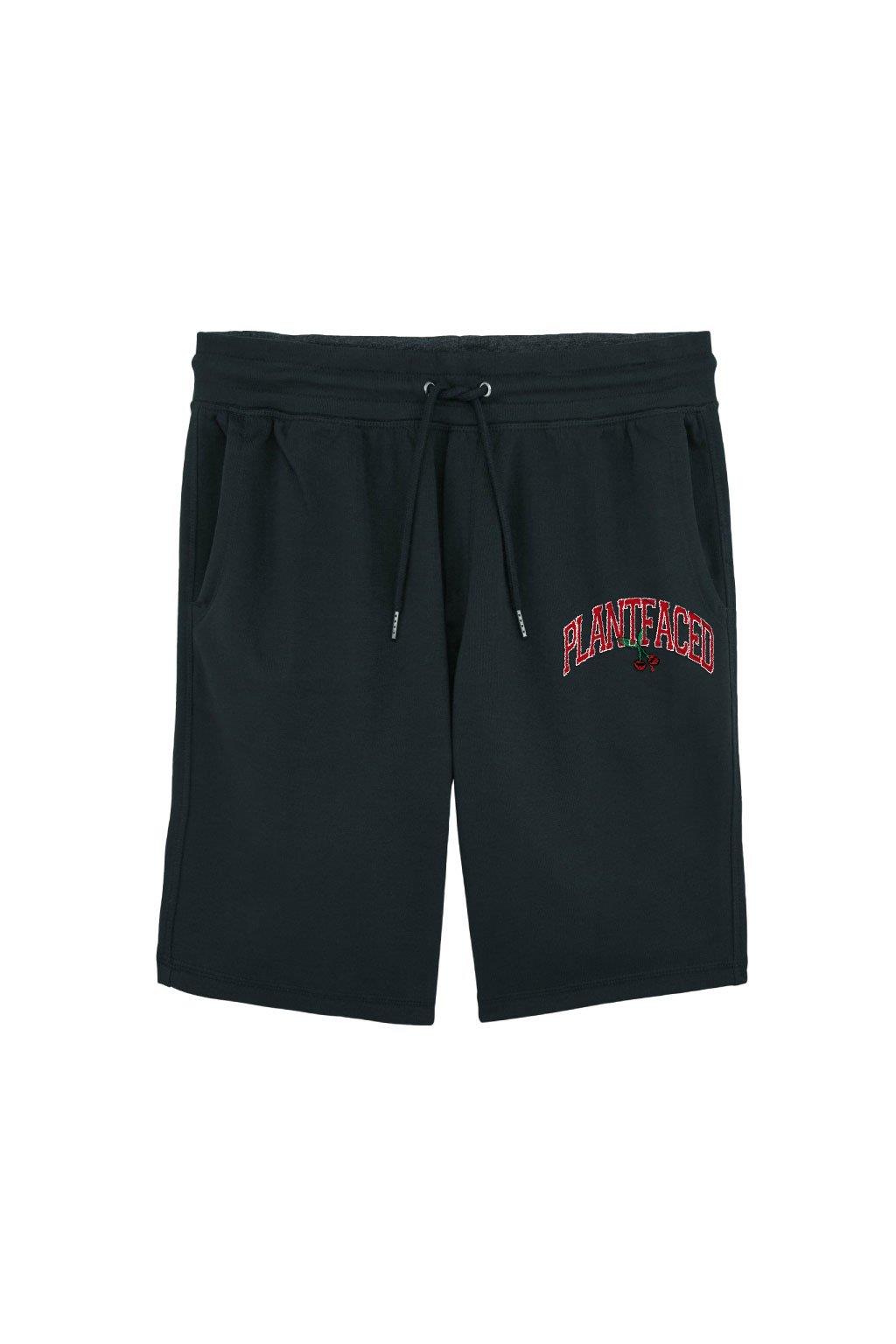 Plant Faced Clothing Herren vegan Shorts Jogginghose Schwarz