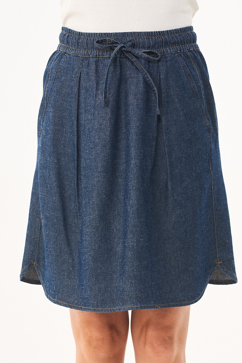 ORGANICATION Damen vegan Jeansrock Bio-Baumwolle Tencel Hanf