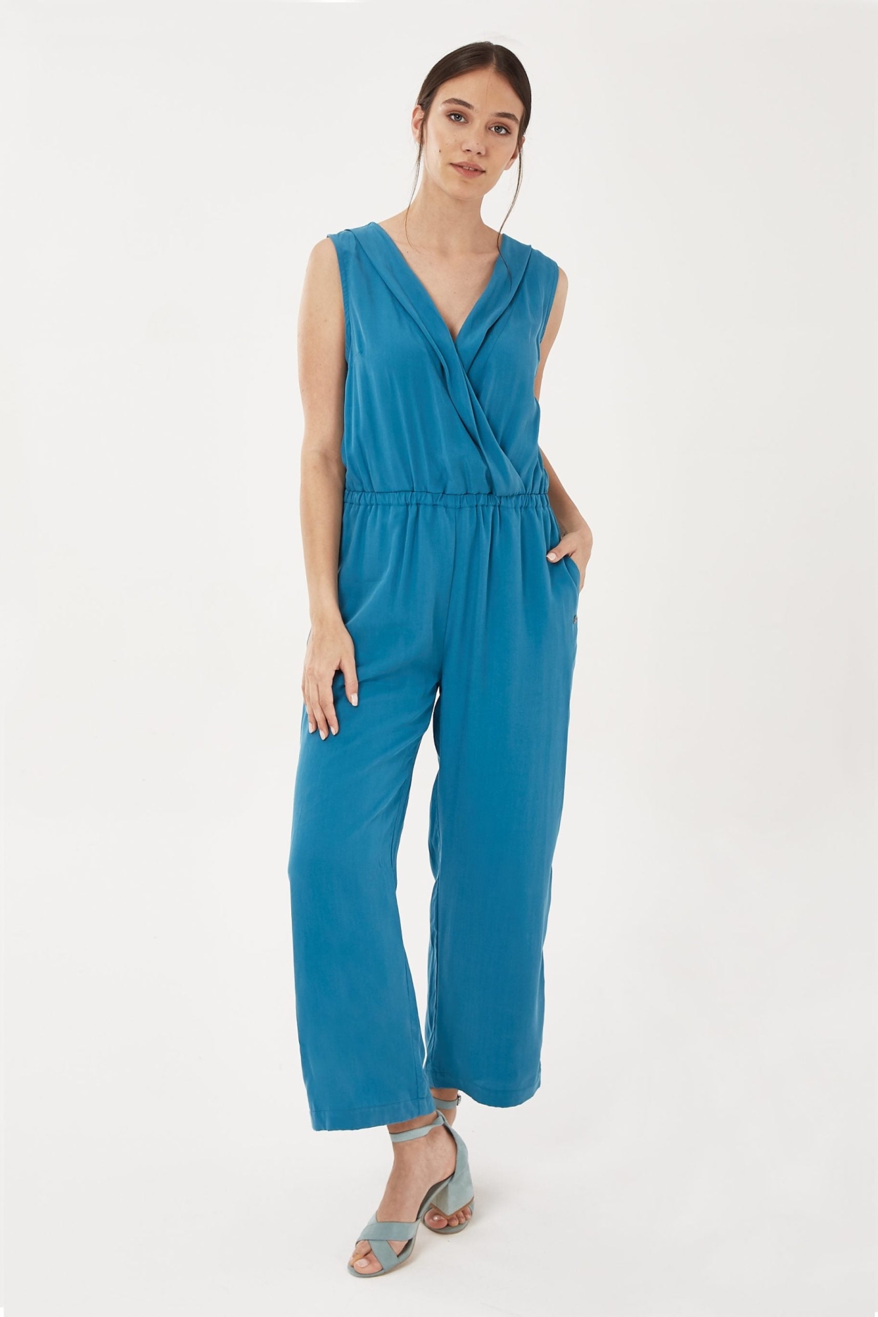 ORGANICATION Damen vegan Jumpsuit Blau