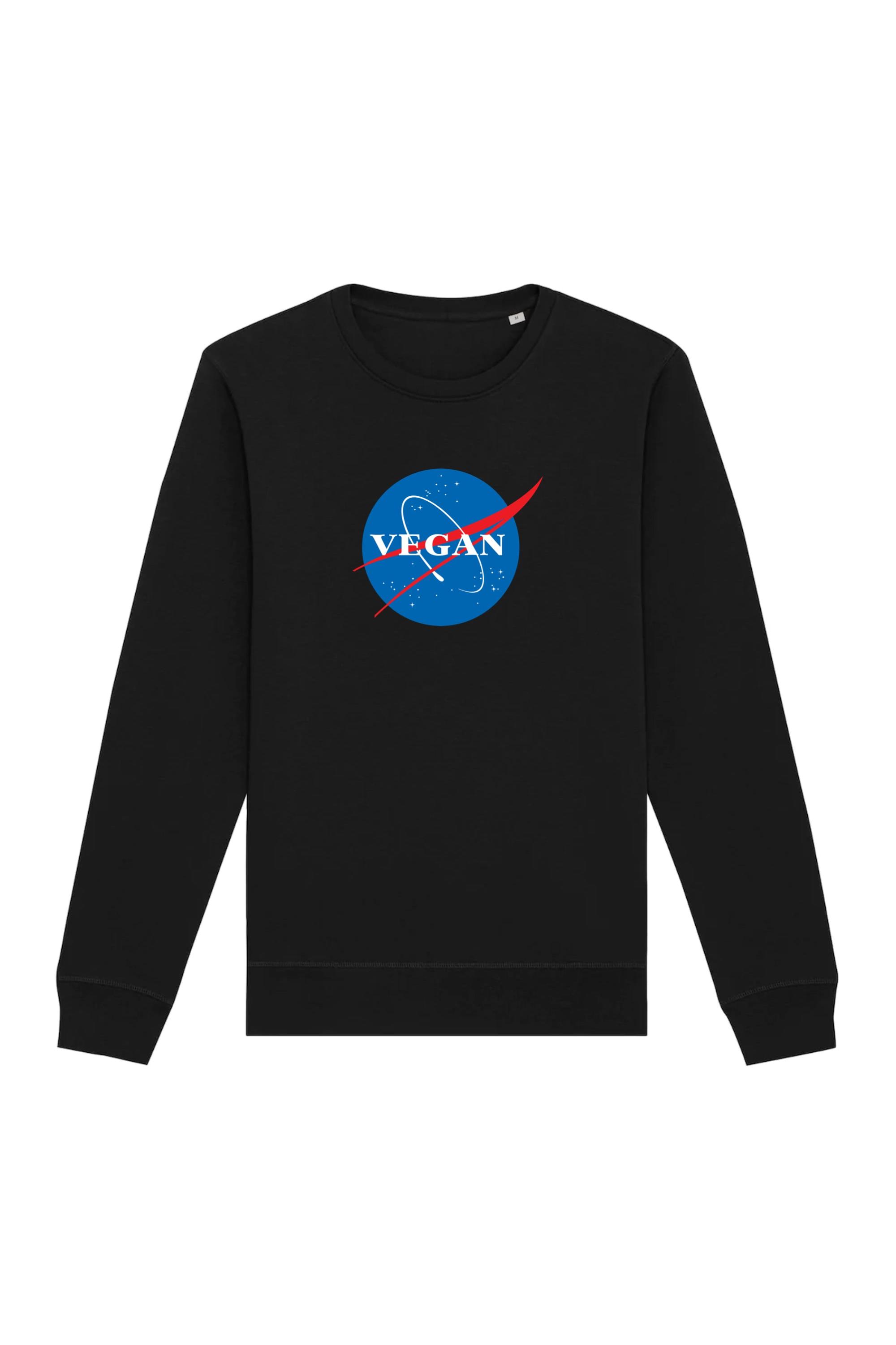Oat Milk Club Damen vegan Sweatshirt Vegan Nasa Schwarz