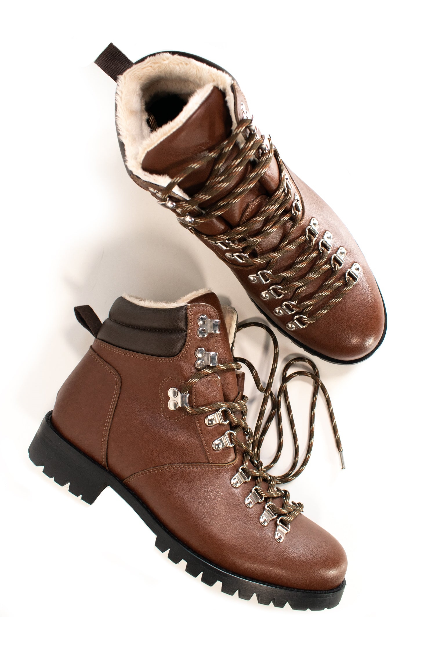 Will's Vegan Store Herren vegan Wanderstiefel Herren Wvsport Insulated Waterproof Alpine Trail Chestnut Brown