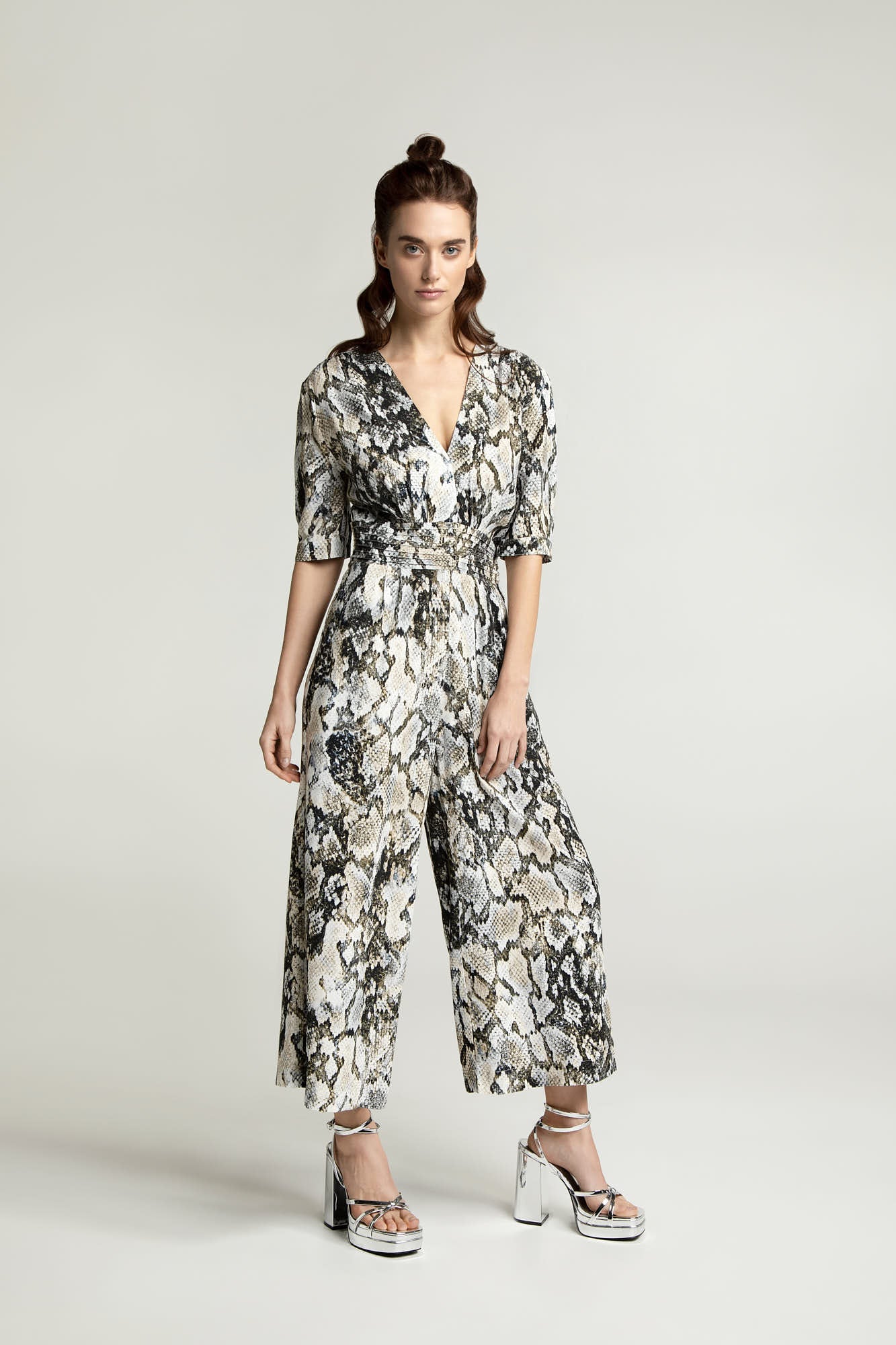 Lovjoi Damen vegan Jumpsuit Quendoline Python