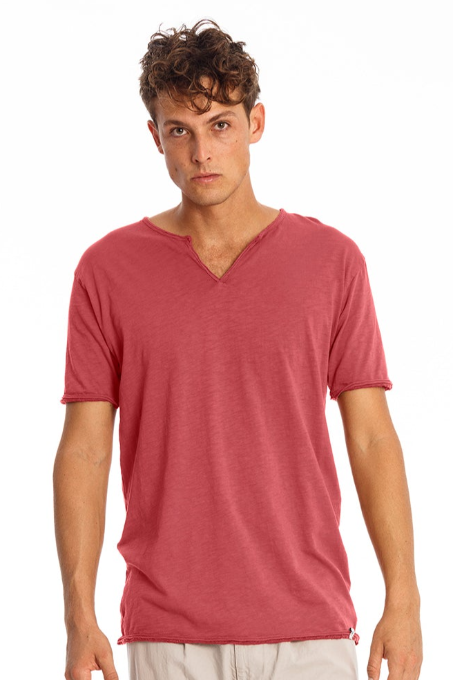 RAVENS VIEW IBIZA Herren vegan T-Shirt Eros Erde Rot