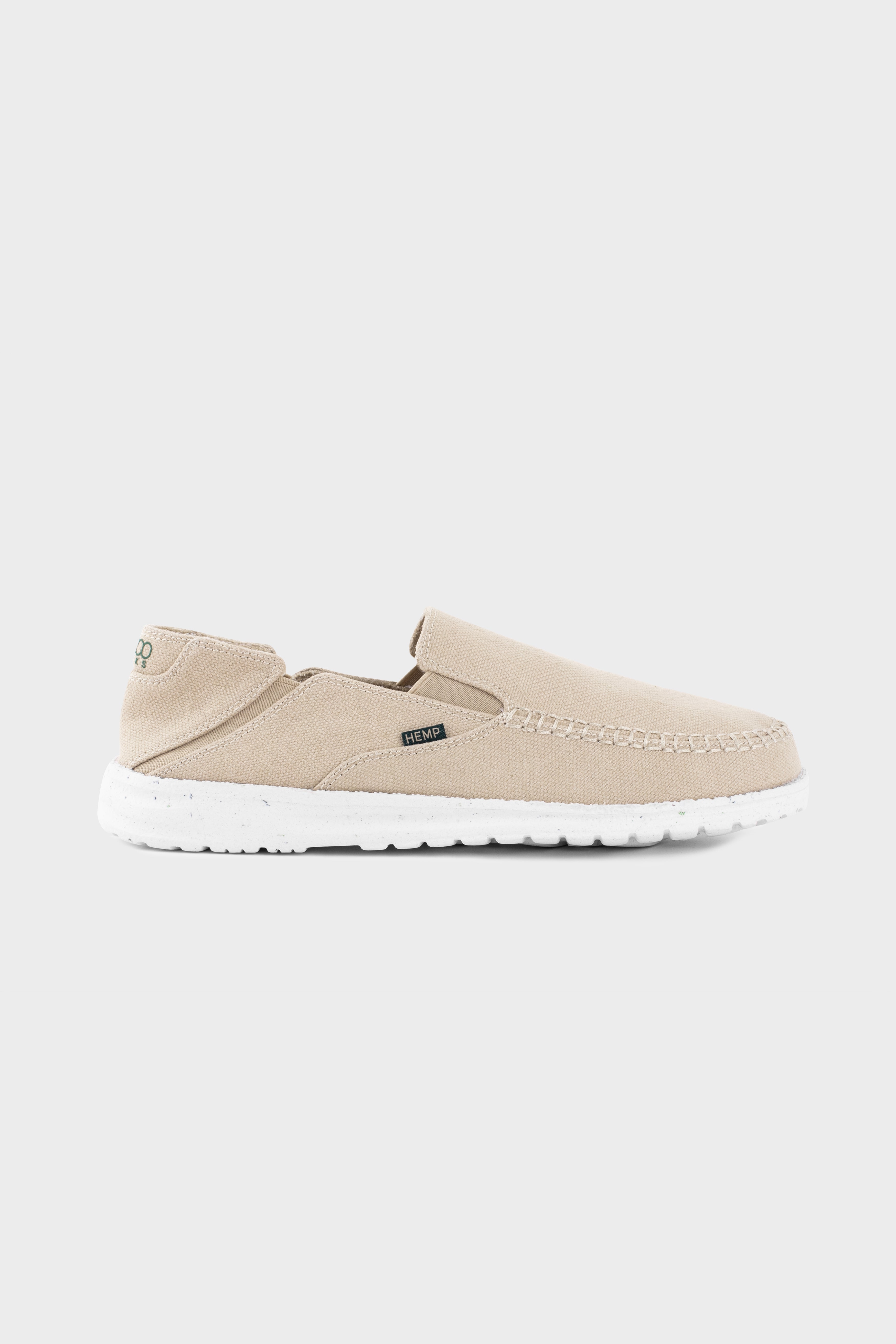 8000kicks EU Damen vegan Slip-On Damen Sunslide Hanf Beige