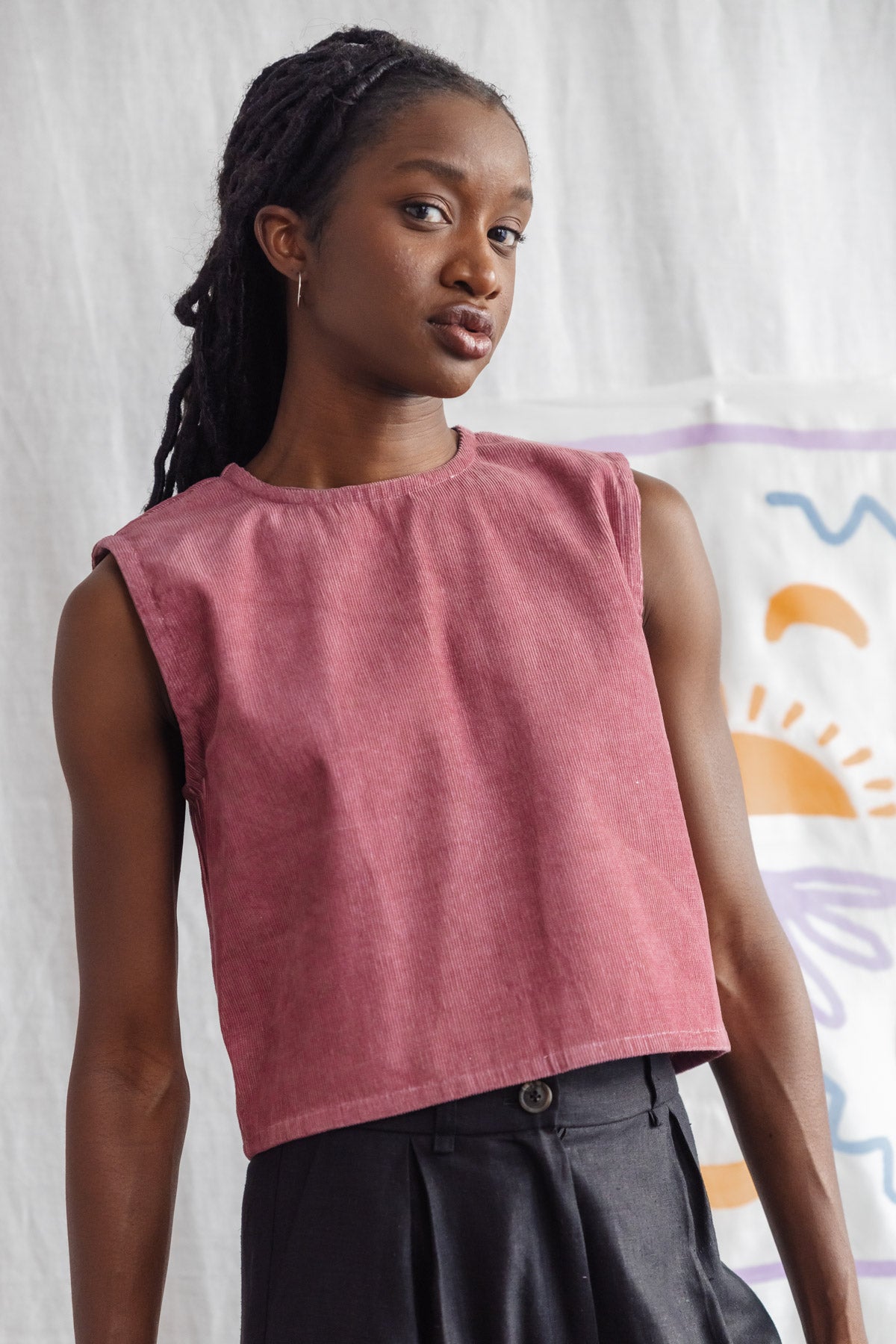 Jyoti Fair Works Damen vegan Oberteil Arman Altrosa