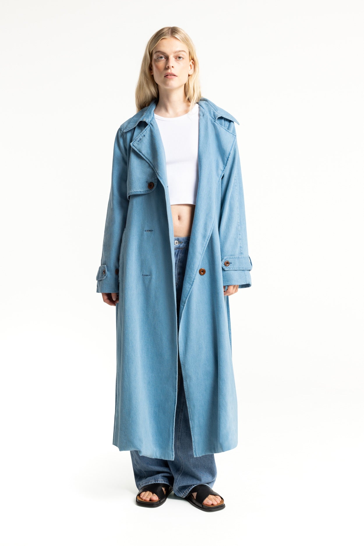 Kings of Indigo Herren vegan Mantel Victoria Quennell Light
