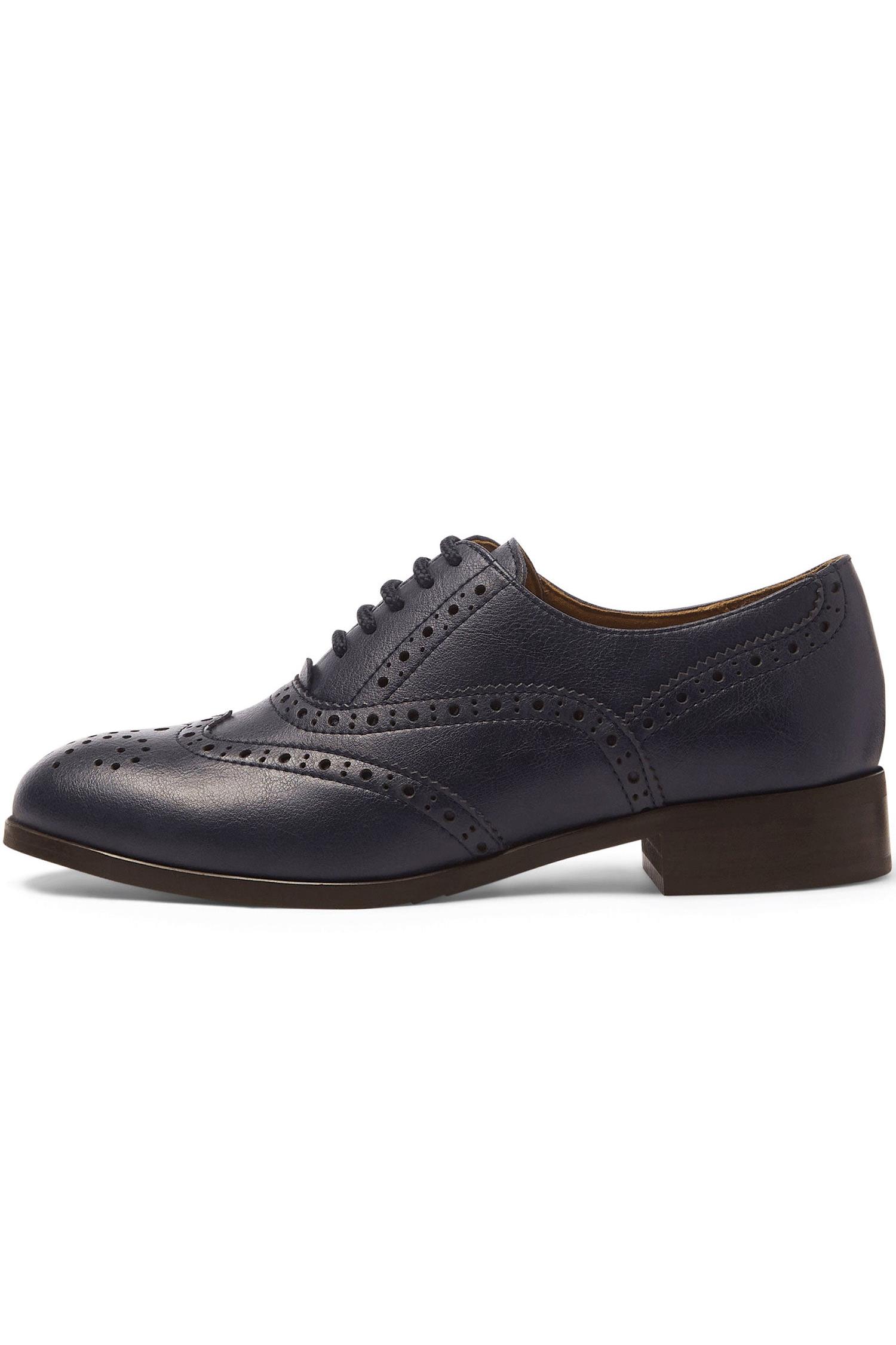 Will's Vegan Store Damen vegan Oxford Brogues Marineblau