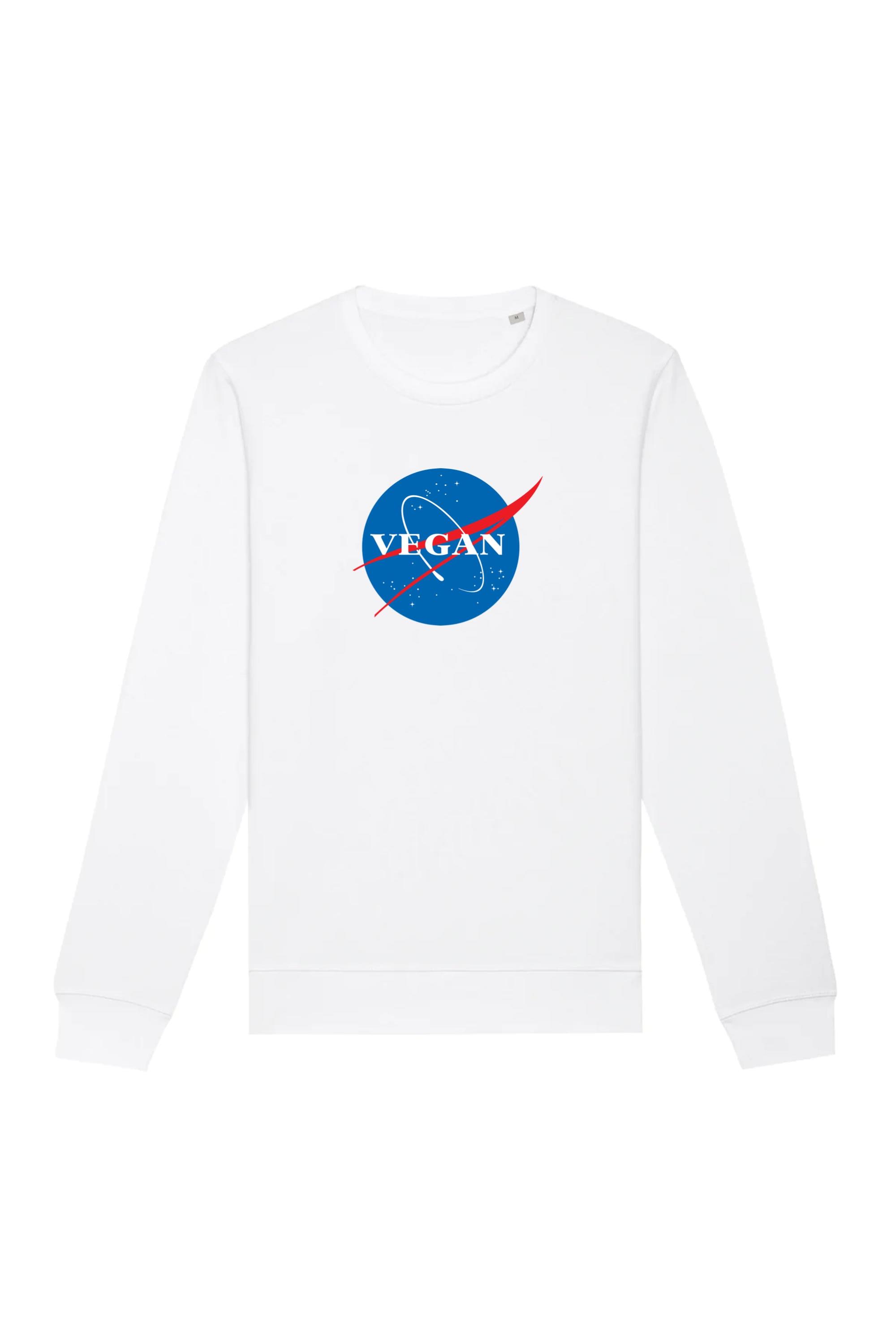 Oat Milk Club Damen vegan Sweatshirt Vegan Nasa Weiß